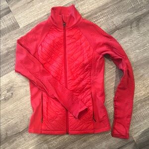 Athleta Red Ski Jacket Quilted Puffer Style